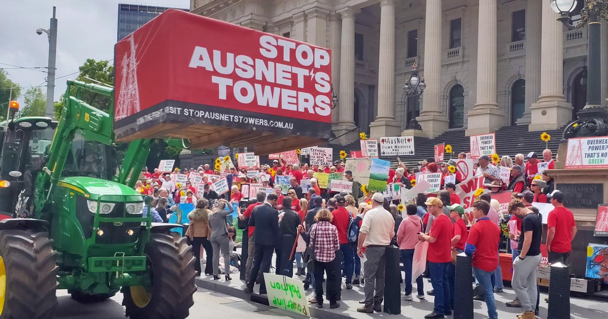 Stop AusNet's Towers Rally 2022